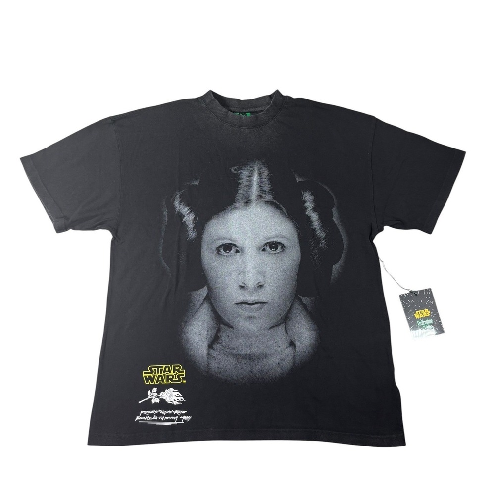 Civil Regime x Star Wars Princess Leia T-Shirt Mens Medium Black Streetwear NWT